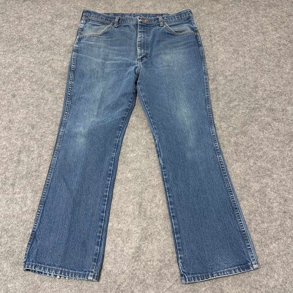 Vintage Wrangler Jeans Mens 38x30 Denim 935NAV Cowboy Cut USA Slim Fit